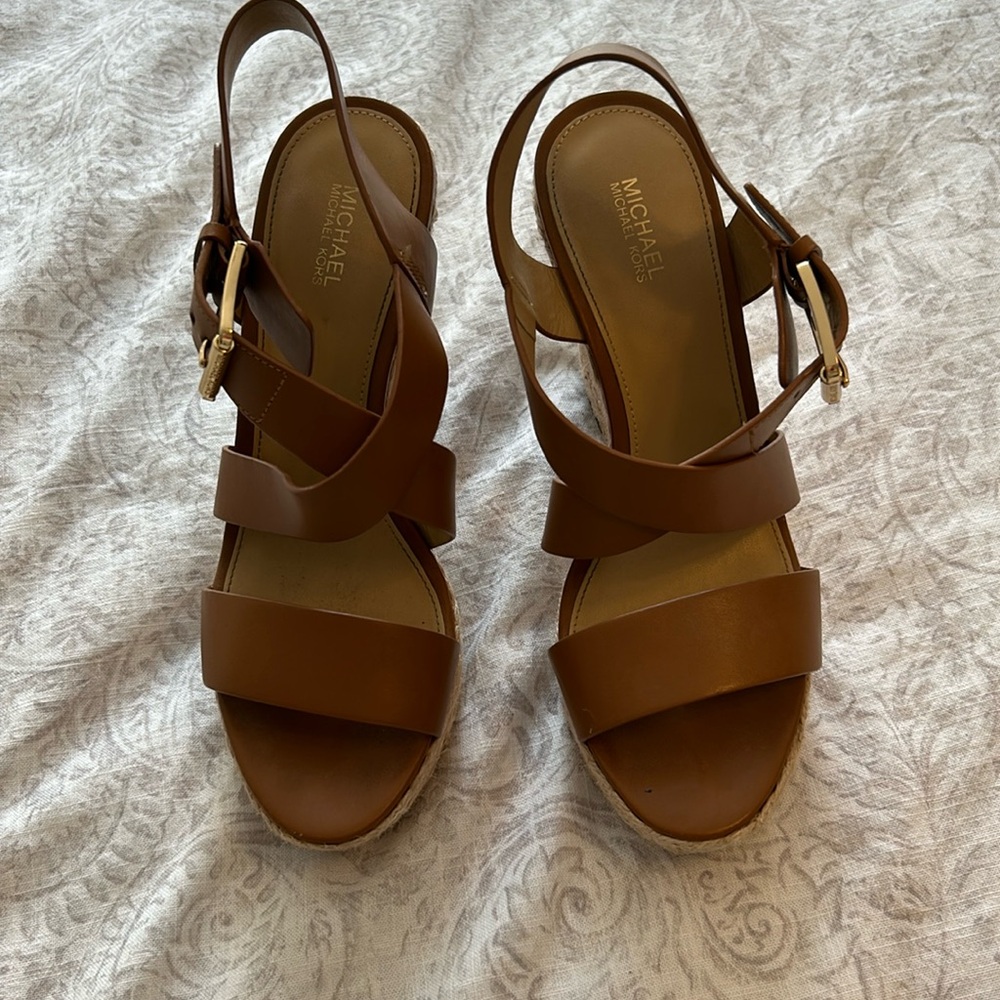Michael Kors Brown Wedges size 8